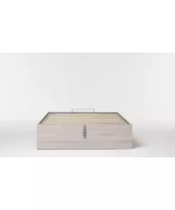 LETTO PIAZZA E MEZZA CONTENITORE "BED BOX" OLMO NATURALE 120X190 CM